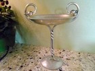Vintage Bw Buenilum Hand Wrought Aluminum Pedestal Candy Dish