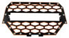 Modquad 2-panel Front Grill Black orange W 10 Light Bar Rzr-fgls-1k-or 37-5894