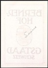Berner Hof Gstaad Schweiz Switzerland Vintage Luggage Label 3 X 4 5 