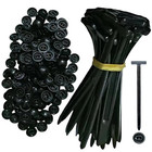 100pcs Nylon Universal Cable Heavy Duty Tie Buckle Self Locking Zip Ties Holder