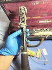 Vintage G Pruefer Wood Clarinet Sn 2851 W  Pedler Case Mouthpiece Early 1900s