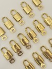 Louis Vuitton Auth Padlocks Gold With Key