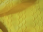 Handmade Yellow 1960s Scallop Smocked Dress With Matching Jacket Size   