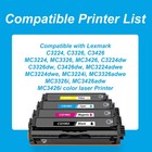 C3210 Toner 4pk Bk c m y With Chip Compatible With Lexmark Mc3224 C3224 Mc3426