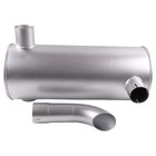 Muffler Silencer 4448414 For John Deere 120c 225clc 2054 370c 75c 80c Isuzu 6bg1