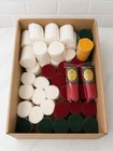 Vintage Shillcraft Seasons Greetings Latch Hook Kit Throw Rug  199 27 x 22 New