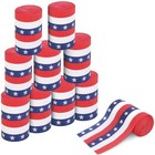 Tlswshsy 12 Rolls Crepe Paper Streamers  393 Ft Red White Blue 12pc Patriotic