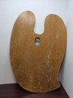 Vintage Large Weber Wood Artist Painter Palette Thumb Hole No  3420 20x16 Decor