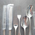 Christofle Perles 12pcs Silverplate Flatware Knife Fork Spoon Excellent