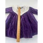 Vintage Baby Togs Girls Dress 39328 Purple Lace Floral Embroidery One Piece Baby