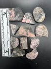 Lot Of 11 High Quality Rhodonite Slabs - 205g        Item  468
