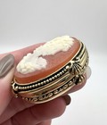 Vintage Estee Lauder Cameo Youth Dew Oval Solid Perfume Compact