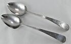 Large Sterling Silver Serving Spoons - 18th Century- George Gray London - 1792