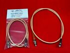 Irad 36  Shv To Bnc Male Coaxial Cable Assembly Clear Cable With Strain Reliefs