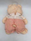 Vintage 1986 Fisher Price Puffalump Bear Cub 8006 Peach Plush Stuffed Romper Htf