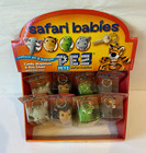 2006 Pez Safari Babies Plush Dispensers Keychain Clip On Full Set Display Box