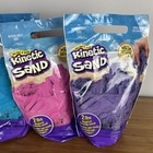 Lot Of 4 Kinetic Sand Moldable Sensory Play Sand 2 Lb  Purple  Pink  Blue  Green