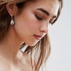 925 Sterling Silver Teardrop Leverback Dangle Earrings For Women Waterdrop Tear 