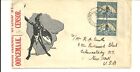 South Africa 1941 Censored Cover To Usa With Bilingual Publicity Labels  cc499 