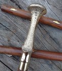 Antique Brass Handle Canes Antique Wooden Walking Stick Vintage Nautical