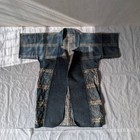 Rare Antique Japanese Fireman Sashiko Full Set Indigo Boro Workwear Ensemble