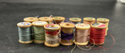 Mixed Lot Of Vintage Wooden Sewing Spool Threads-different Companies