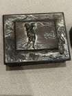 Lot Of 2 Antique Silver-plated Boxes     Embossed Relief Designs 
