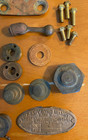 Vintage Usn Diving Helmet Mk V Brass Hardware Parts