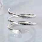 925 Sterling Silver Spiral Ring Handmade Hammered Knuckle Ring All Size R231