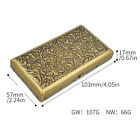 Us Retro Bronze Metal Cigarette Case Holder Box For King Size Or 20 s Cigarettes