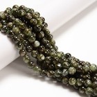 Natural Green Lepidolite Mica Smooth Round Beads Size 6mm 8mm 10mm 15 5   Strand