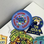 Huge Lot Of 125  Vintage Girls Scout Fun Patches Badges Iron Sew On Milestone