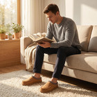 Mens Slippers Memory Foam Moccasin Slippers For Men Indoor Outdoor