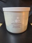 Bath   Body Works Snowflakes   Cashmere 3-wick Jar Candle 14 5 Oz