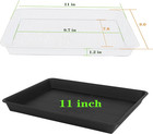 Plant Saucer Tray  Rectangular Seed Starter Trays  11 X 9 Inch  2 Pack 