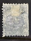 1866 Serbia 40p On Pelure Paper  Sc  13  Used  Blue Cancel
