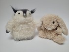 Jellycat  Yummy Bunny Beige    Jellycat Small Divine Tinsel Penguin Lot Of 2