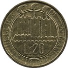 San Marino - 20 Lire - 1977 - Unc - The Footprint Of Man s Insecticides