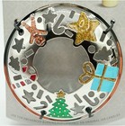 Yankee Candle Illuma Lid Art Deco Christmas Tree Gingerbread      free Same Day Ship