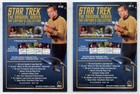 Star Trek Tos - Captain s Collection Promo Card Lot- 2 Promo Cards  rittenhouse 