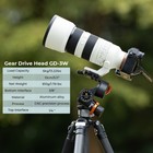 K f Concept 3-way Geared Head Gw-3d Tripod Head Aluminum 1 4  Top For Dslr New