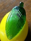 Vintage Murano Style Blown Art Glass Lemon Fruit