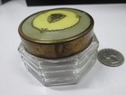 Vintage Vanity Glass Powder Multi-faceted Jar 1920 s