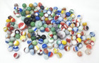 Lot Of 152 Vintage Agate glass Marbles