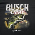 Busch Light Brewed In America Bass T-shirt Size Medium