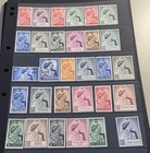 1948-49 Kgvi Silver Wedding Stamps Omnibus Complete Set Of 138  Mint Hinged