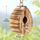 Clackibukvyz Hummingbird House wooden Birdhouse For Outside hanging Small Bir   