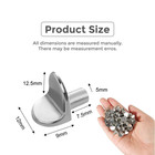 5mm L-shaped Shelf Support Studs Pegs Pins Fix Wooden glass Boards In Cabinets