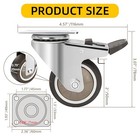 2 Inch Heavy Duty Caster Wheels Set Of 4-500 Lb Capacity Swivel Furniture 2inch