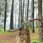 Handmade Carbon Steel Blade Survival Khopesh Sword Hunting Sword With Sheath